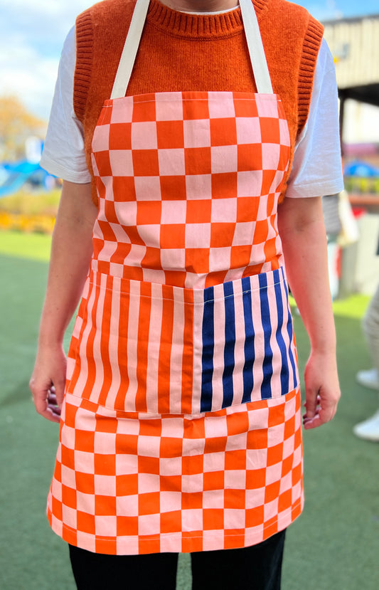 Pink and Orange Apron