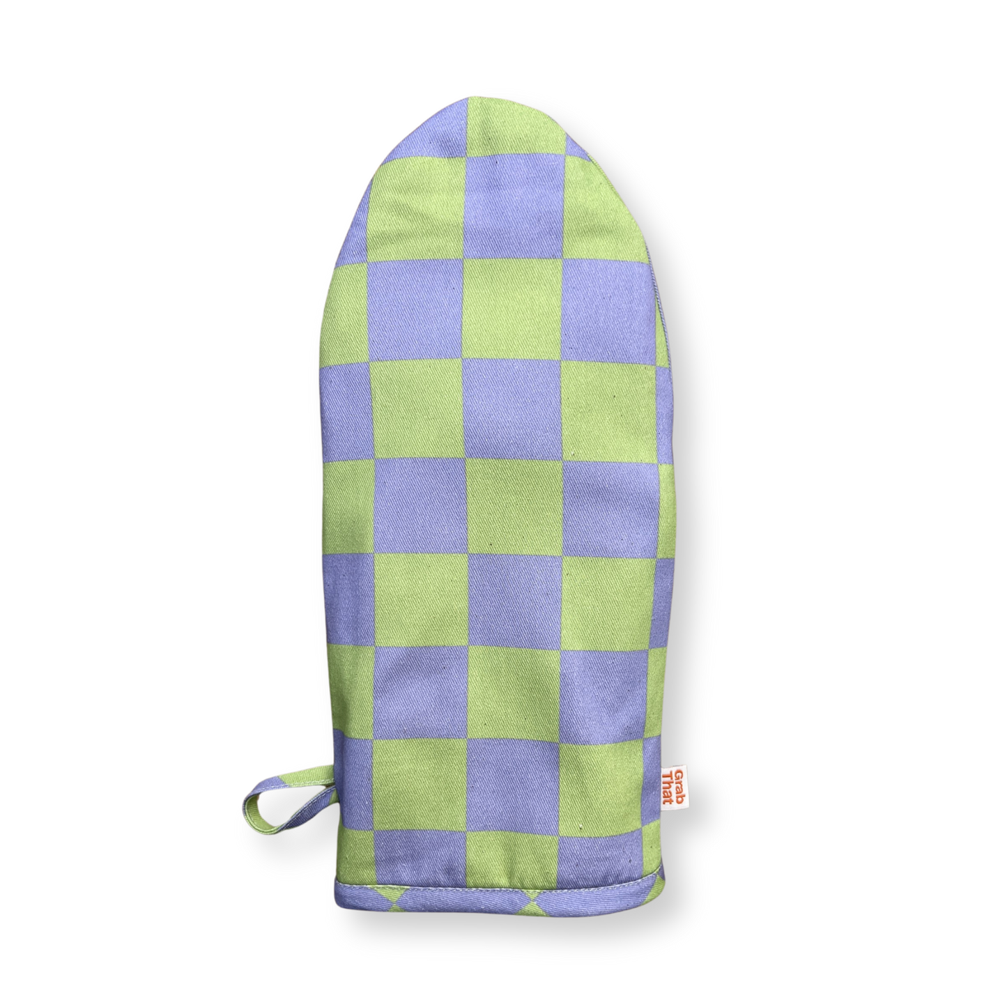 Lilac and Green Oven Mitt