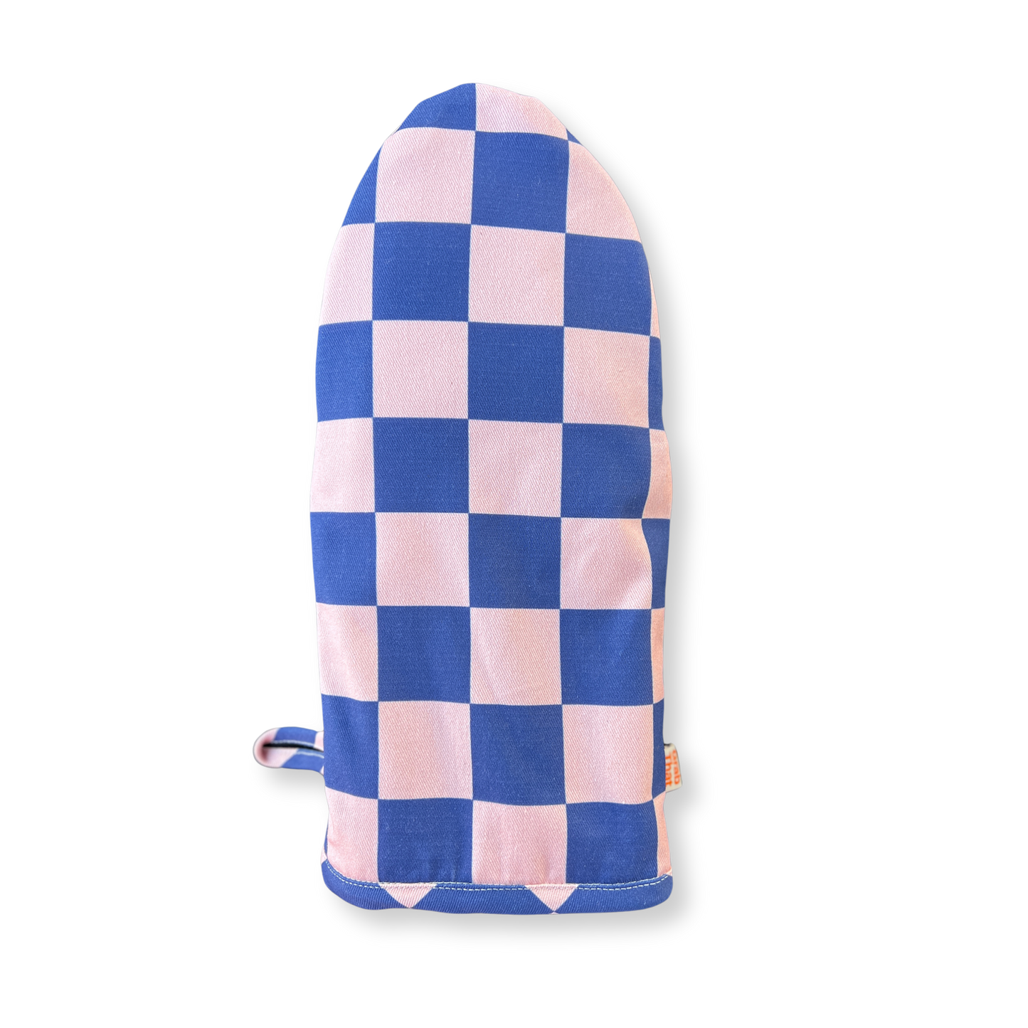 Pink and Indigo Oven Mitt